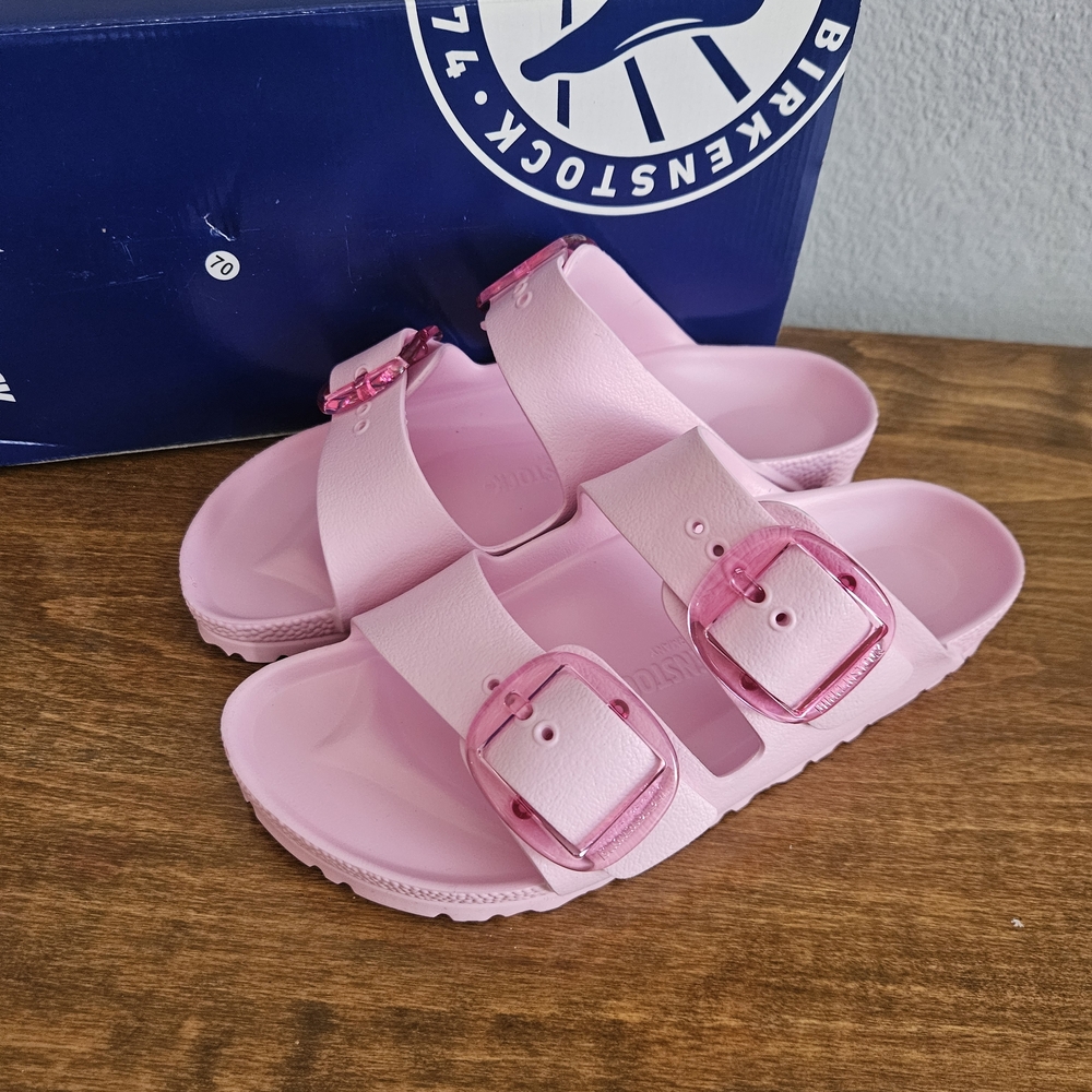 Birkenstock Arizona EVA, Big Buckle,Waterproof. Fondant Pink. Womens 37, Size 6